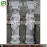 High Grade White Marble Pillar Factory Different Types thumbnail-1