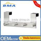 Metal Material Office Home Bathroom Over Door Clothes Hanger Hook thumbnail-1