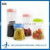 2016 New Design Personality Clear Thin-waist Glass Jar With Handle Lid thumbnail-1