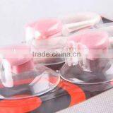 3pc Pink Heart Shape Plastic Hook thumbnail-3