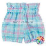 Romantic Pink Lovely Designs Ruffle High Waist Kids Gilrs Summer Wear Cotton Shorts Toddler Floral Bloomers thumbnail-6