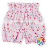Boutique Toddler Baby Kids Summer Bubble Floral Elastic High Waist Vintage Short Pants thumbnail-4
