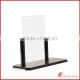 Acrylic Tabletop Teak Menu Poster Frame thumbnail-1