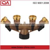 brass hose faucet manifold for watering& irrigation