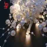 2AA 20 Led White Rose Pearl Wedding Decoration Warm White Decoration Light String thumbnail-5