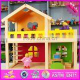 2016 New Design Baby Wooden Diy House Toy, Top Fashion Kids Wooden Diy House Toy W06A157 thumbnail-2