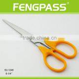 S2-1248 6-1/4" 2CR13 Stainless Steel ABS Plastic Handle Stationery Scissors / Office Scissors Sharp Tip thumbnail-1
