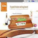 Manufacturers Wholesale Stainless Steel Handle Acacia Wood Chopping Block thumbnail-1
