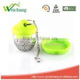 WCA290 New Style Silicone Tea Infuser Tea Strainer Tea Ball Tea Tools With Chain and Hook thumbnail-2