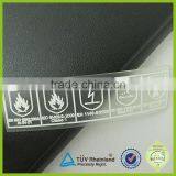 Best Price 3d Raised Silicone Brand Logo Transparent Plastic Patch