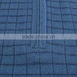 Men Pullover Sweater With 1/4 Zipper ,blue Long Sleeve Wool Sweater Pullover,merino Wool Sweater thumbnail-6