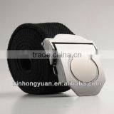Metal Buckle Black Canvas Belt thumbnail-1
