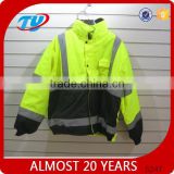 high visibility safety waterproof windproof and safety garment parka