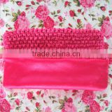 Wholesale baby fashion hot pink crochet designs tops