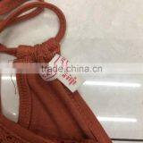 Women Lace Orange Tank Top Stock Clothing thumbnail-4