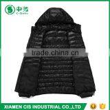 Classic Design Winter Breathable Hooded Black Puffer Jacket for Men thumbnail-3