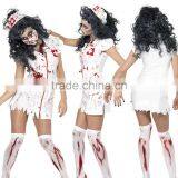 Sexy White Dress Ghost Nurse Cosplay Halloween Costumes China Wholesale thumbnail-2