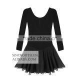 2017 New Arrival Solid Color Long Sleeve Girls Leotard Dance Leotards Dress thumbnail-1