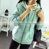 Popular Life Inside Brush Fleece Zipper Hoodie (CVC60/40) thumbnail-2