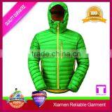 Green Colour Cycling Rain Thin Down Jacket thumbnail-1