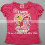 New Arrival Girls T-shirt 100%cotton Children Tshirt thumbnail-1