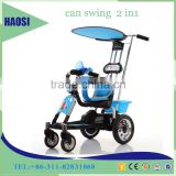 2016 hot sale cheap price and high quality outdoor pram bicycle 2 in 1 baby umbrella tricycle