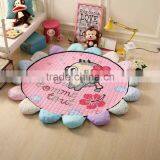 S65598A Room Floor Carpet 100% Cotton Sunflower Shape Cartoon Baby Crawling Blanket thumbnail-4