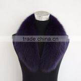 Myfur Genuine Seal Brown Fox Fur Collar for Leather Jacket thumbnail-4