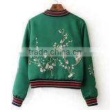 Runwaylover EY0987C New Style 2016 Women Fashion Embroidery Bomber Jackets thumbnail-3