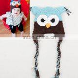 Lovely Combed Cotton Baby Hats Newborn Animal Design Baby Beanie Hat Funny Crochet Baby Hat thumbnail-5