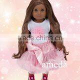 18" American Girl Doll Light Pink Cupcake Tee Pettiskirt Birthday Party Dress thumbnail-1