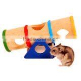 Best Promotion Modern Design Natural Wooden Colorful Seesaw Cage House Hide Toy Hamster Seesaw For Hamster thumbnail-3