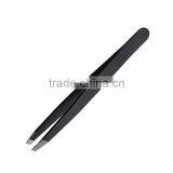 2016 High Quality Lowest Price Black High Quality Stainless Steel Slanted Tip Eyebrow Tweezer Hair Removal Makeup Clip Tool thumbnail-4