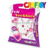 Make Your Own DIY Felt Jewelry Felt Necklace Heart Benefit Price thumbnail-1