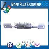Made In Taiwan Galvanized Eye and Eye or Hook and Eye Turnbuckles Barrel Strainers or Tensioners DIN 1480 thumbnail-3