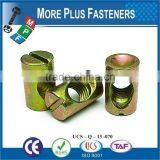 Made in Taiwan Stainless Steel Zinc Plated Solid Brass Cross Dowel Nut thumbnail-1