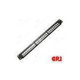 1U 24 Port Empty Rj45 Rack Mount Patch Panel for Networking , Cabling
