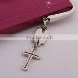 HOT SALE ADVERTISING DESK SILVER GIFT METAL CROSS SHAPE BOOKMARK