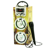 New Product Portable Wireless Karaoke BT Rechargeable Speaker With Built-in Microphone thumbnail-3