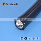 14 cores underwater electrical wire with Cat5e + RG59 underwater camera cable underwater robot cable