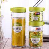 High-capacity Glass Jar Lucid Storage Plastic Lid for Grain Dry Kitchen Glassware thumbnail-5
