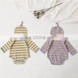 Wholesale Newborn Baby Clothes Baby Girls Boys Rainbow Strip Romper Clothes thumbnail-2