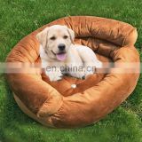 Factory direct sale detachable pet beds luxury dog sofa bed with button