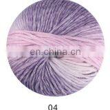 Mixed Colors Acrylic Wool Blend Material Cake Yarn Rainbow Yarn Crochet Knitting Yarn thumbnail-2