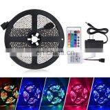 Colored SMD 3528 RGB Led Lights Strip 5M Set With Remote DC12V Power Adaptor thumbnail-3