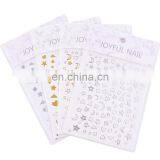 JOYFUL 317-318 Moon And Star Nail Stickers Gilding Nail Decals Japanese Strap Glue Nail Stickers thumbnail-1