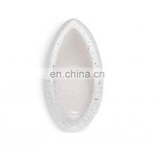 Moon Shaped Dot Speckle Ceramic Flower Planter Vase for Home Decor thumbnail-2