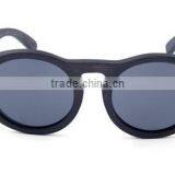 Men New Style Free Custom Laser Logo Handmade REVO Polarized Full Rim Polarized Wooden Round Sunglasses Eyewear With Rivet thumbnail-2