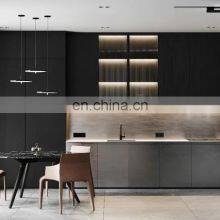 Modern Design High End Kitchen Cabinets Handle-less Look With LED thumbnail-4