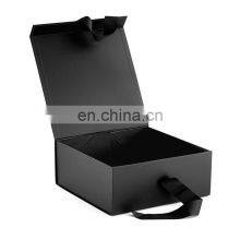 Black Bow Closure Cartons Folded Paper Moving Boxes With Custom Printing Design Large Size Paper Folding Box thumbnail-2